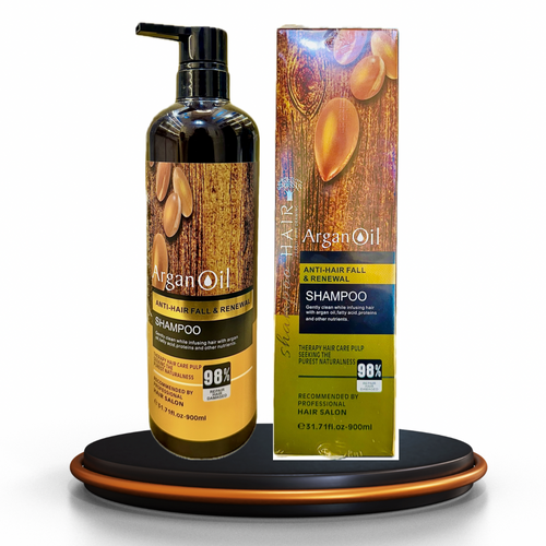 Argan Oil Anti-Hair Fall Renew Shampoo – 900ml Large Capacity