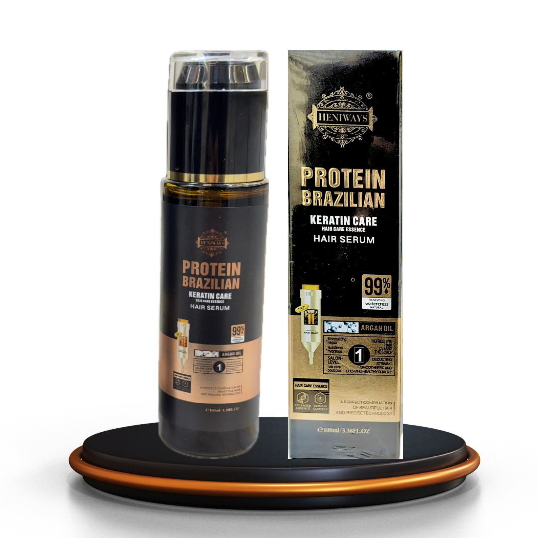 HENNAWAYS Brazilian Protein Hair Serum – Keratin Care with Argan Oil