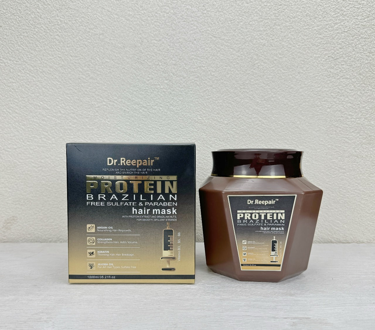 Dr. Reepair™ Brazilian Protein Moisturizing Hair Mask – 1000ml