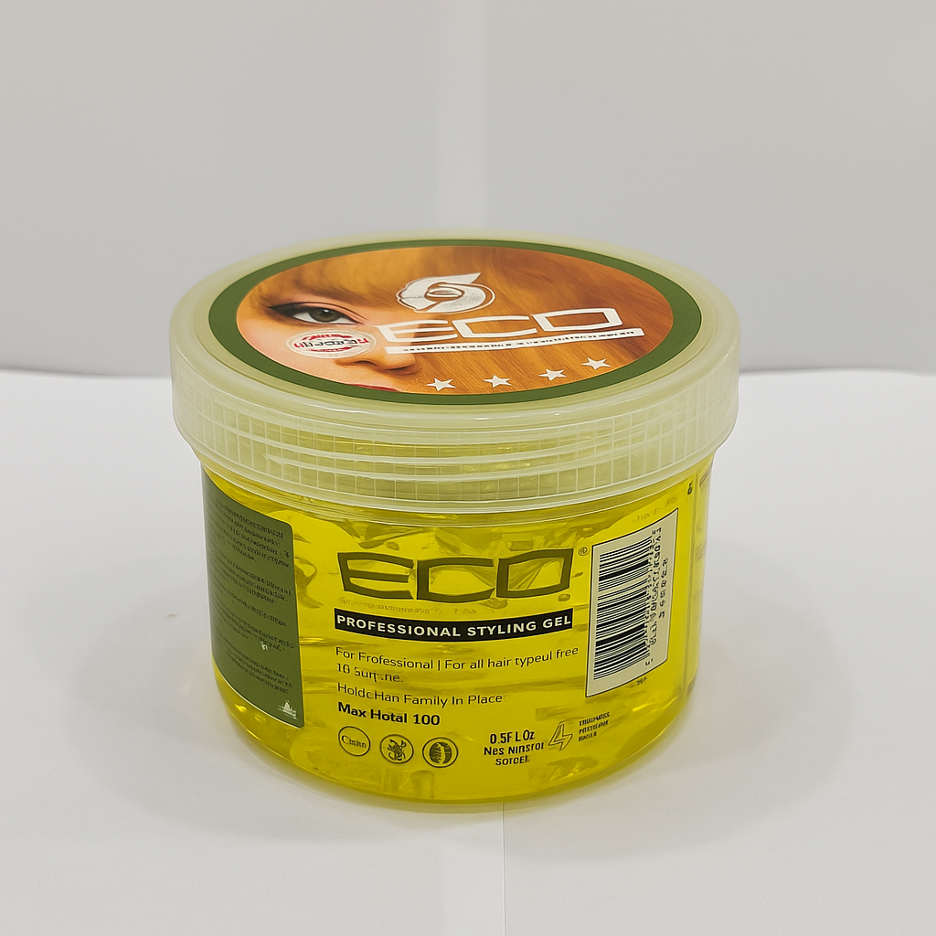 ECO Professional Styling Gel – Natural Shine & Hold (Yellow Gel)