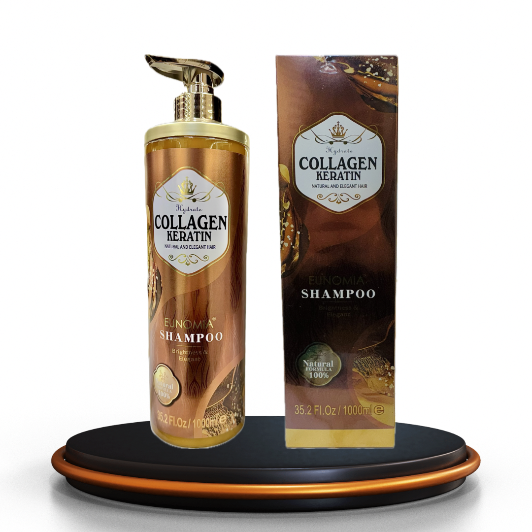 EUNOMIA Collagen & Keratin Hydrating Shampoo – 100% Natural Elegance
